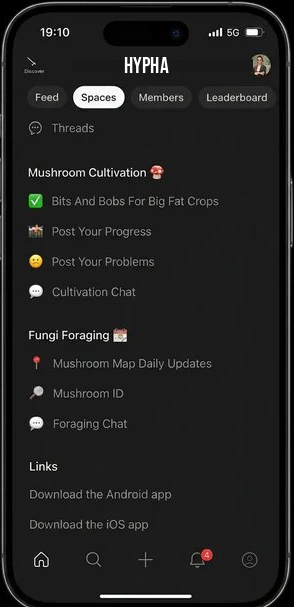 Hypha app screenshot
